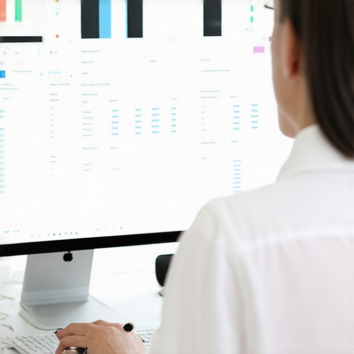 Person reviewing and correcting business listings on a computer.