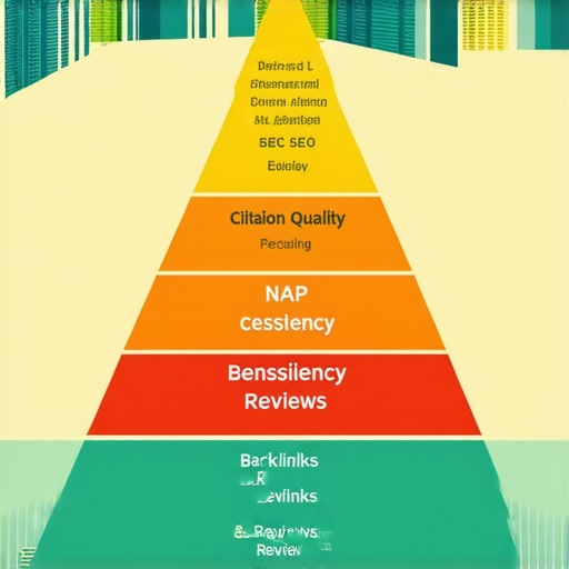 Infographic illustrating key factors in successful local SEO strategies.