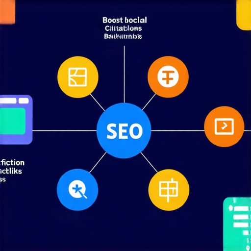 Diagram illustrating citation and backlink steps for local SEO