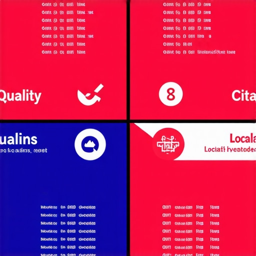 Comparison chart of high-authority and irrelevant backlinks for local SEO