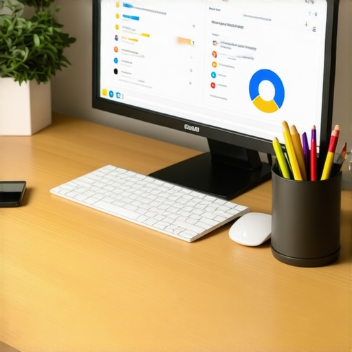 Desk with SEO analytics dashboard tracking local citation consistency