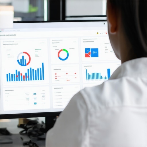 Person reviewing local citation and backlink data on a computer for SEO optimization.