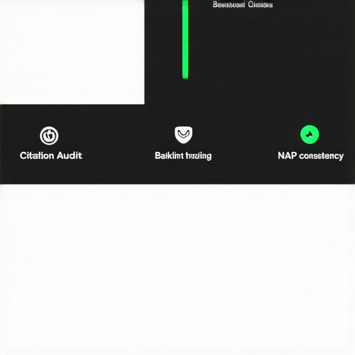 A modern digital dashboard displaying tools for managing citations, backlinks, and NAP consistency.