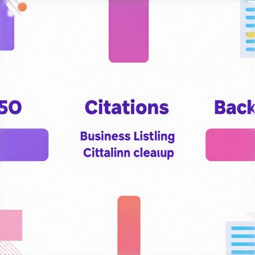 Diagram illustrating steps to boost local SEO through citations and backlinks.