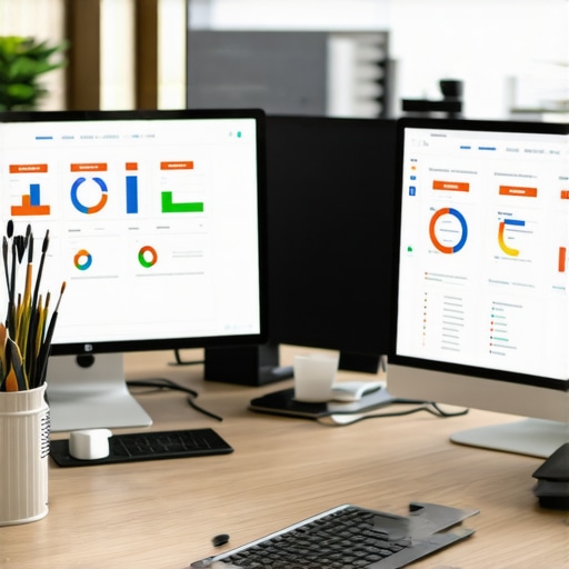 Person analyzing local citation and backlink data on a computer screen with SEO dashboards.