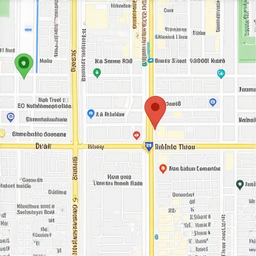 Illustration of a map displaying verified local citations and high ratings