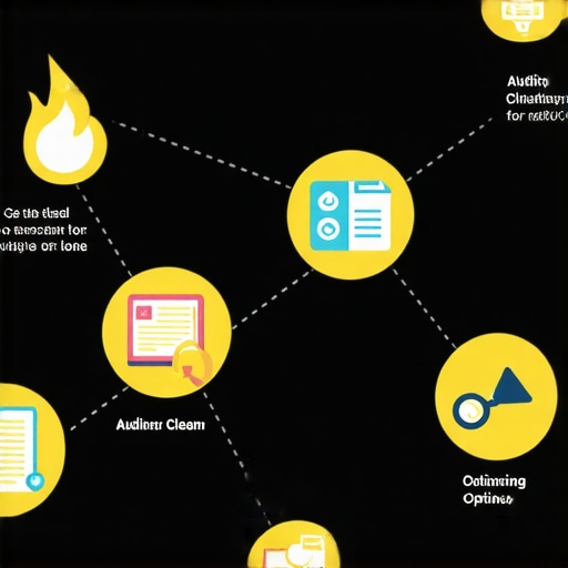Infographic illustrating steps to audit, fix, and optimize citations for local SEO success.