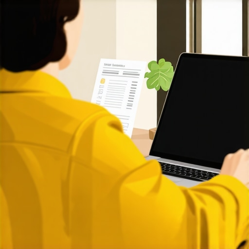 Business owner updating online business listings to ensure NAP consistency